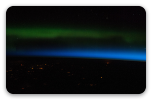 Aurora dallo spazio