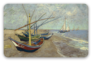 Barche di pescatori sulla spiaggia