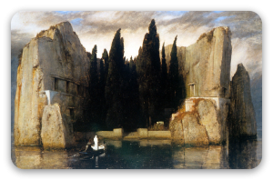 L'isola dei morti - adesivo per carta