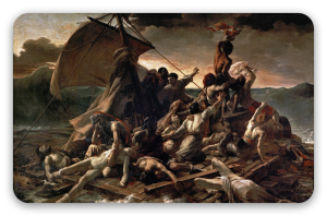 La zattera della Medusa - adesivo per carta